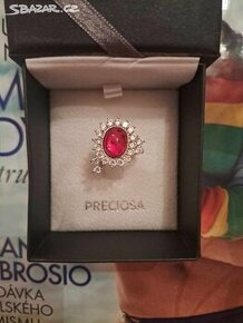 Nový prsten Camellia s českým křišťálem Preciosa - 1