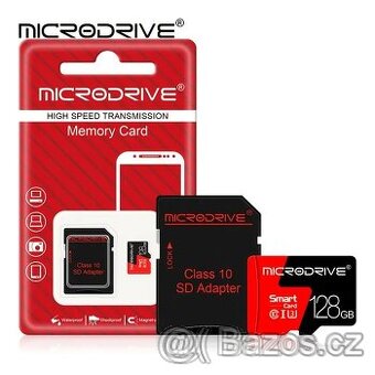 Vysokorychlostní 128GB paměťová karta – TF Micro SD karta