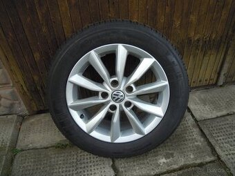 ALU letní sada, originál Škoda Octavia 3 s pneu 205/55 R16 - 1