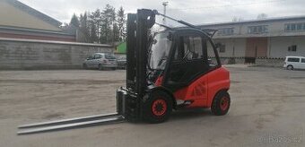 LINDE H50D-02 svěrné vidlice, pozicionér + boční posuv