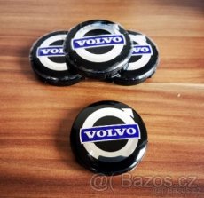 středové krytky Volvo 64mm cerne modre stribrne poklicky