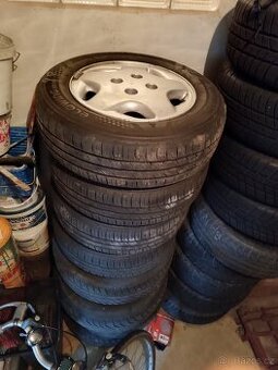 4x kola Citroen včetně letní pneu 185/65 R14 Kumho Ecowing E