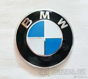 BMW přední i zadní znak modrobílý 82mm, 2pin - 1