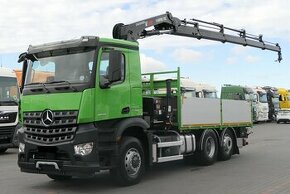 Mercedes-Benz Arocs 2636 6x4 - valník s hydraulickou rukou