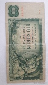 Staré bankovky 500 a 100 kč