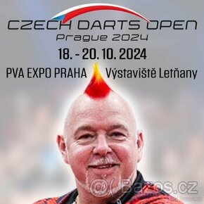 4 vstupenky na Czech Darts Open šipky.