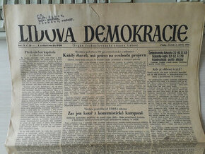 Lidová demokracie - nekompletní noviny z 5. 2. 1948