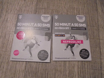 2x sim karta T-Mobile-cena za obě