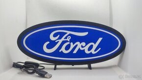 Prodám nový znak Ford s podsvětlením (led pásek).