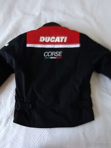 DUCATI CORSE Dainese tex bunda velkost 52 s vlozkou