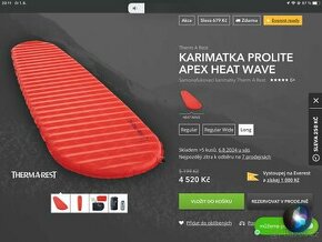 Samonafukovací karimatka Thermarest Prolite Apex large - 1