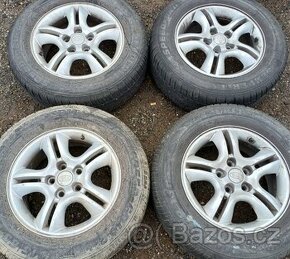 Kia originál alu kola 5X114,3 16 sjeté pneu ALU zachovalé -