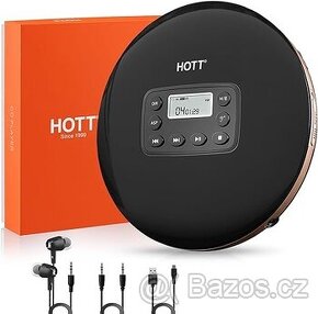 HOTT CD přehrávač přenosný s Bluetooth