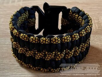 PARACORD náramek (19 cm) gold - black