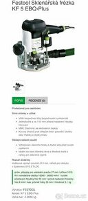 Festool Sklenářská frézka KF 5 EBQ-Plus