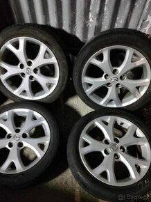 4ks alu disky orig. Mazda 5x114,3 R17 + pneu - 1