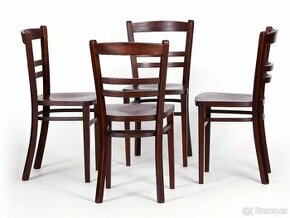 4x celodřevěné zachovalé židle THONET - 1