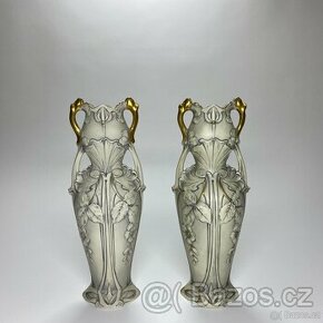 Royal dux - art nouveau - vaza 2 ks - 1