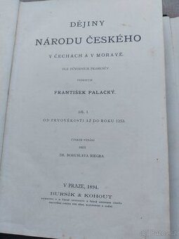 Dějiny národu českého - F. Palacký - 1