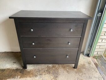 IKEA Hemnes komoda se 3 zásuvkami - černohnědá