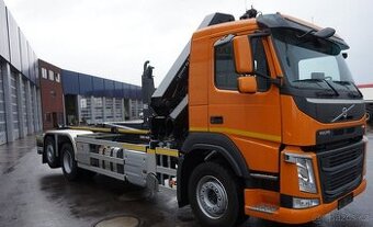 Volvo FM 410/6x2/Nosič kontejnerů/HMF 21T/M Jeřáb