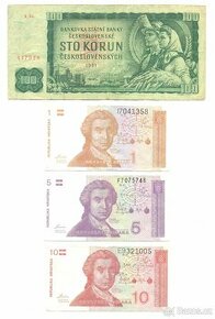 Prodám různé bankovky i mince
