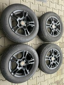 Alu kola rozteč 5x112 15 se zimní pneu 195/65/15 - 1