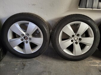 Letní Alu disky Škoda R15 185/60R15 Dunlop