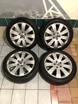 Alu kola Škoda R17 5X112 ZÁNOVNÍ ZIMNÍ PNEU 205/50 R17