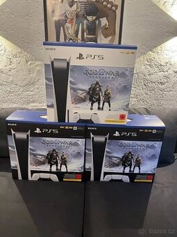 Sony PS5 Disc Edition Balíček God of War Ragnarök – bílá nov