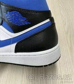 Jordan 1 Mid White Black Royal