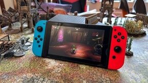 Nintendo Switch s pouzdrem joycony