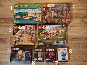 Lego sety Star Wars, Minecraft, Brickheadz