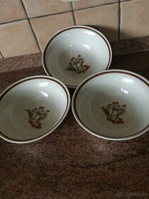 3 x retro MISKA zn. STONEWARE MADE IN CHINA - 1