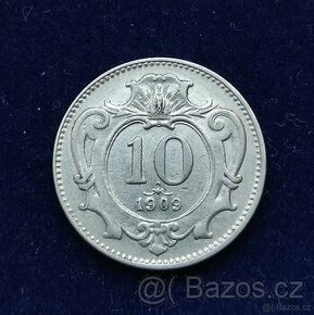 10 heller 1909 František Josef l.