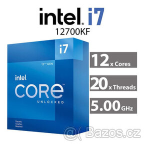 Intel Core i7 12700KF - ZÁRUKA DO 2026