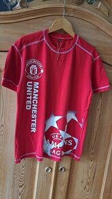 Červené fotbalové tričko Manchester united,vel.164 - 1