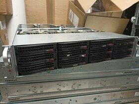 2U Supermicro 12x3,5", X10DRU-i, 2xE5-2620v3, 32GB RAM, 2 PS - 1