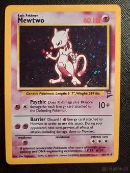 POkémon karty Mew a Mewtwo