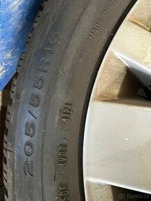 Originální ALU Vw r16 zimní pneu Dunlop 205/55/16