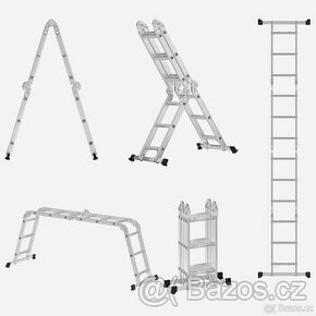 NOVÉ Multifunkční žebřík 350 cm - GLT36M