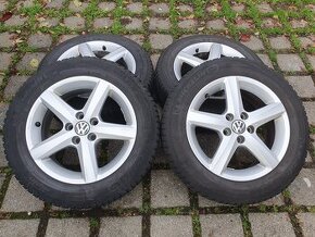 Alu kola vw 5x100 r15 6j et40 zimni pneu 185/60/15