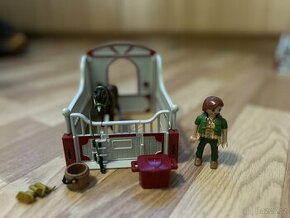 Playmobil stáj s jezdkyní a koněm - 1