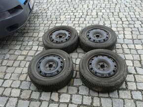 ZIMNÍ PNEU + DISKY 195/65R15 ŠKODA 15" VW SEAT - 1