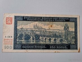 100 koruna 1940 protektorát ČM č.2