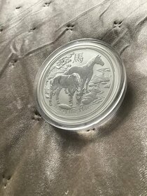 2014 Lunární série II rok Koně 5 oz