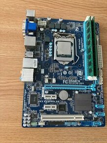 Gigabyte GA-H77M-HD3 s procesorem a pamětí RAM