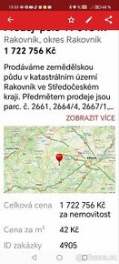 Prodam pozemek v obci Rakovnik. - 1