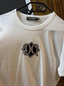 Dolce & Gabbana pánské bílé triko, XL