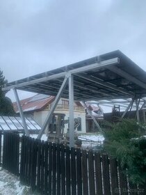 Carport, fotovoltaické panely